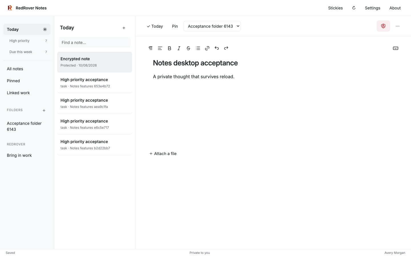 Organize private work without weakening it.